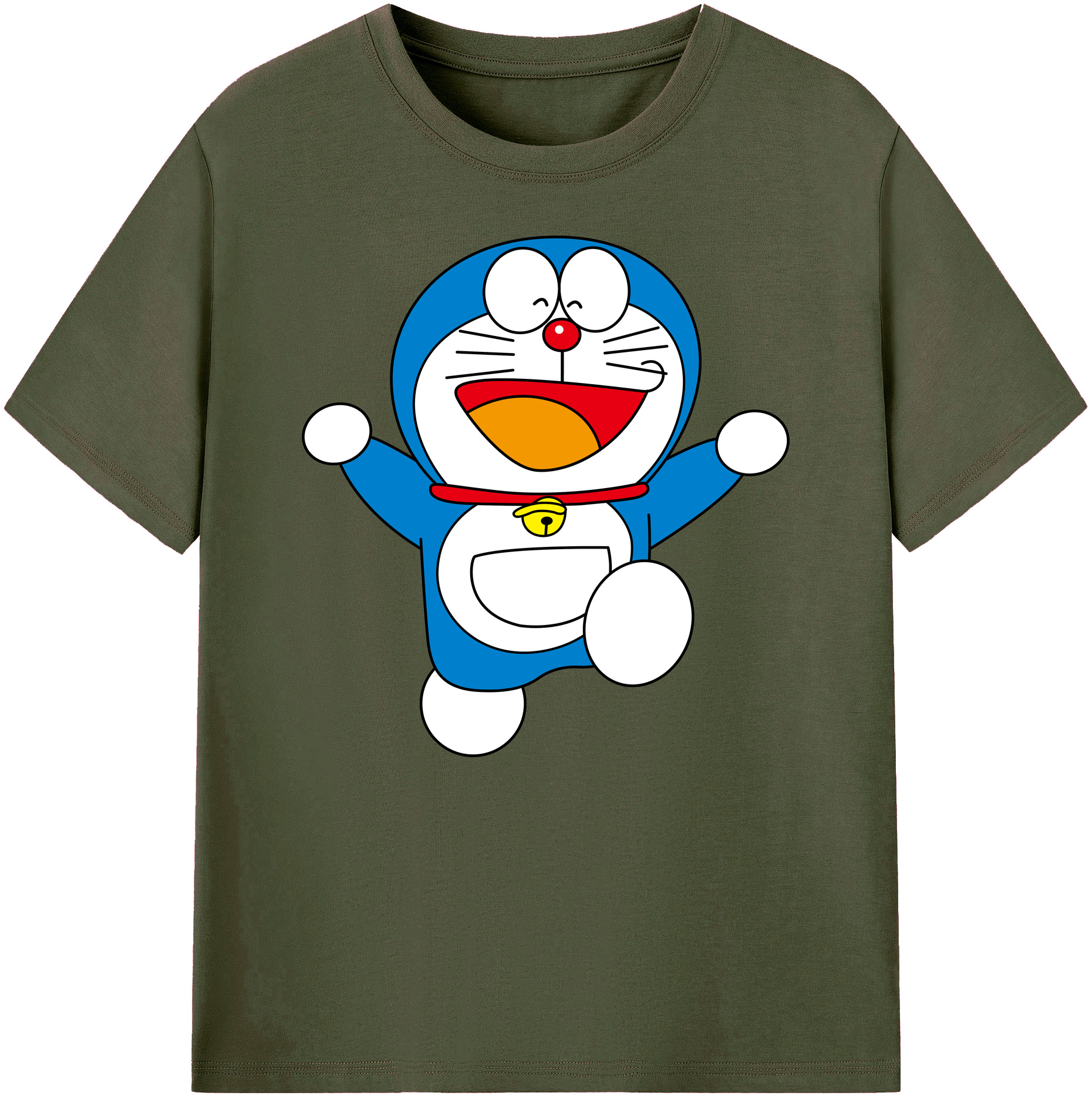 （画像用） ドラえもん Doraemon 綿100％ メンズ半袖Tシャツ｜肌触りやわらか＆通気性